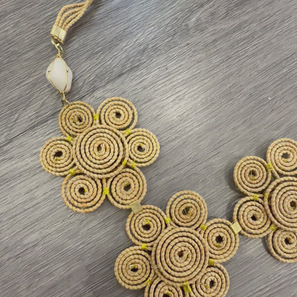 Collana Capim Dourado “Poppea” - Oro Vegetale e Pietre