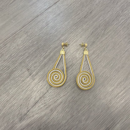 Orecchini "Spiralis" Capim Dourado