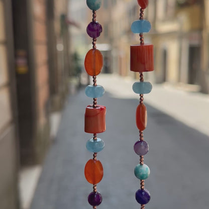 Collana Lunga Corallo Bambù