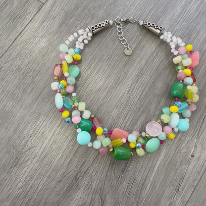 Collana Intrecciata Multicolor