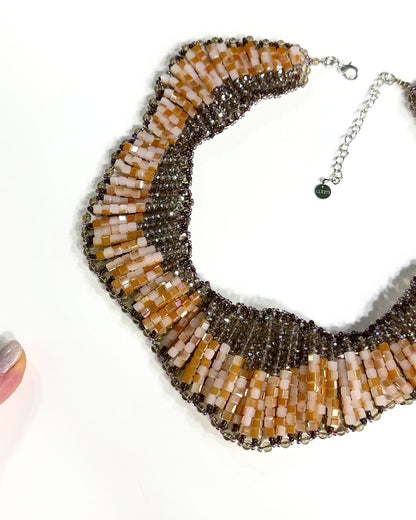 Collana Bali | Statement Artigianale con Cristalli e Perline