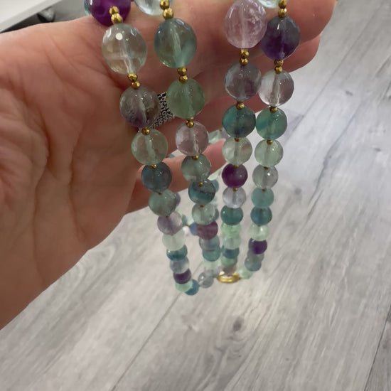 Collana di Fluorite e Argento 925