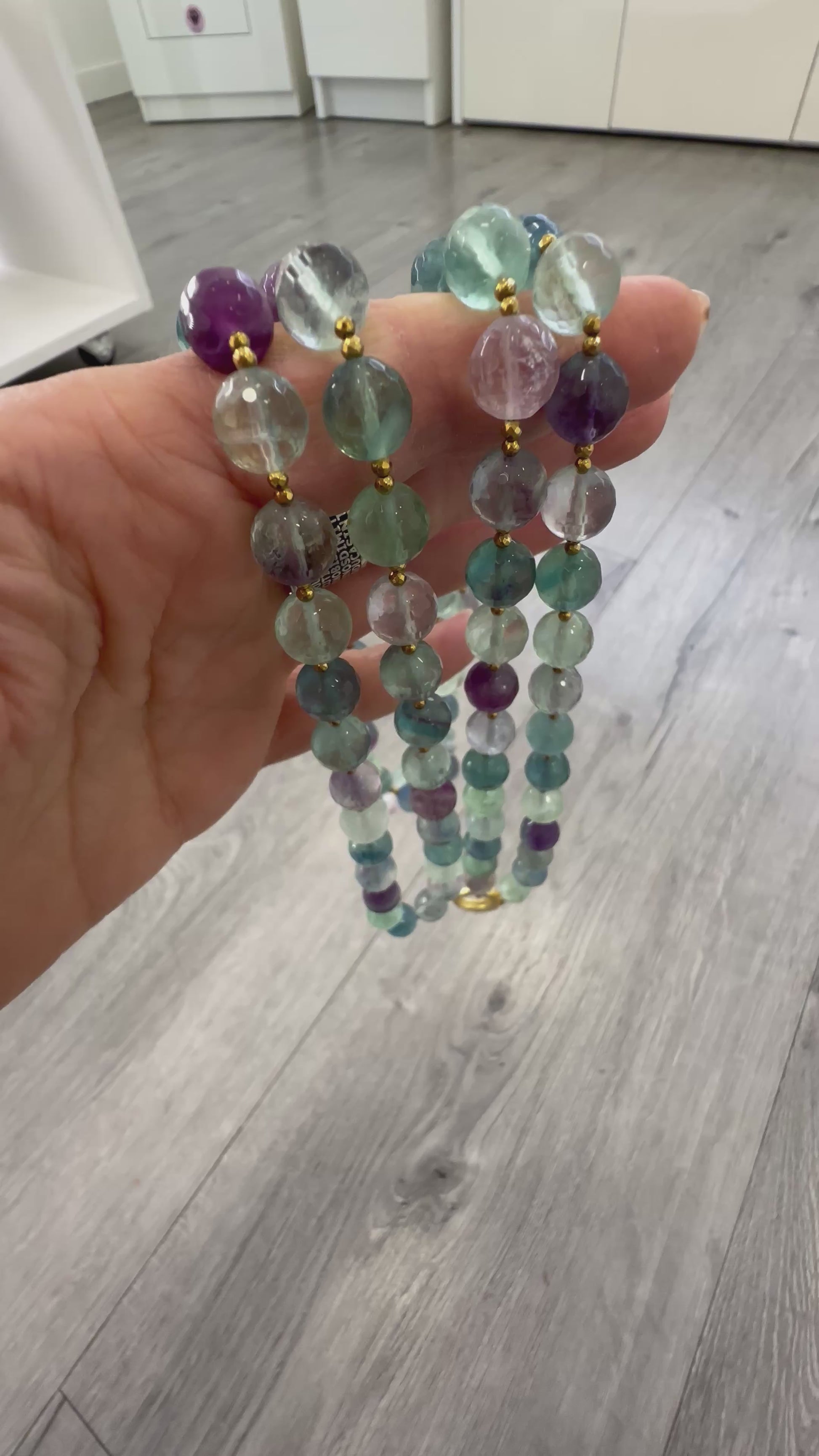 Collana di Fluorite e Argento 925