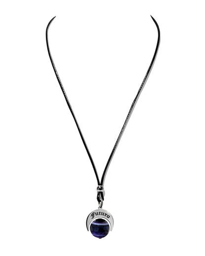 Talismano Naja in Argento 925 con Agata Viola Striata