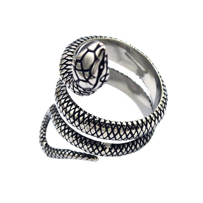 Anello Serpente Acciaio