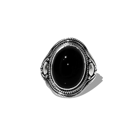 Anello Ovale Nero