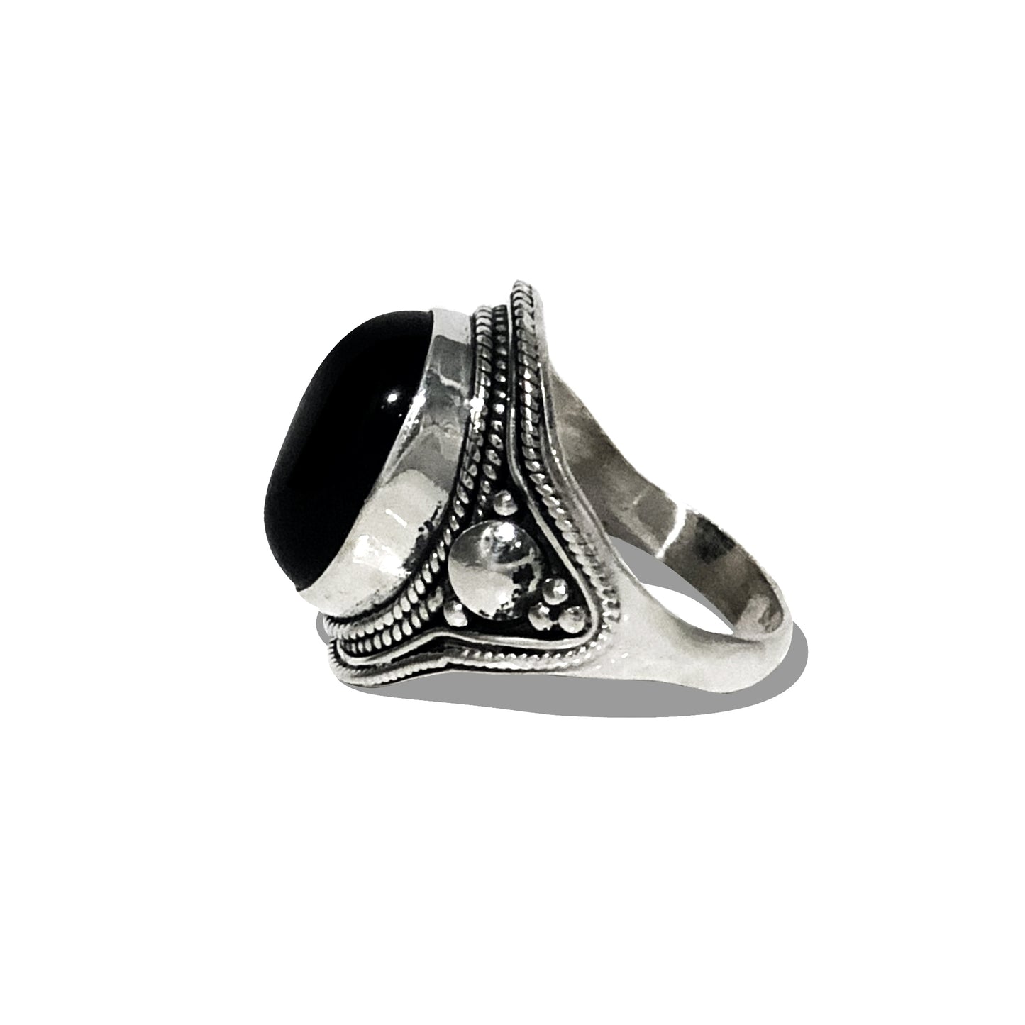 Anello Ovale Nero