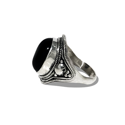 Anello Ovale Nero