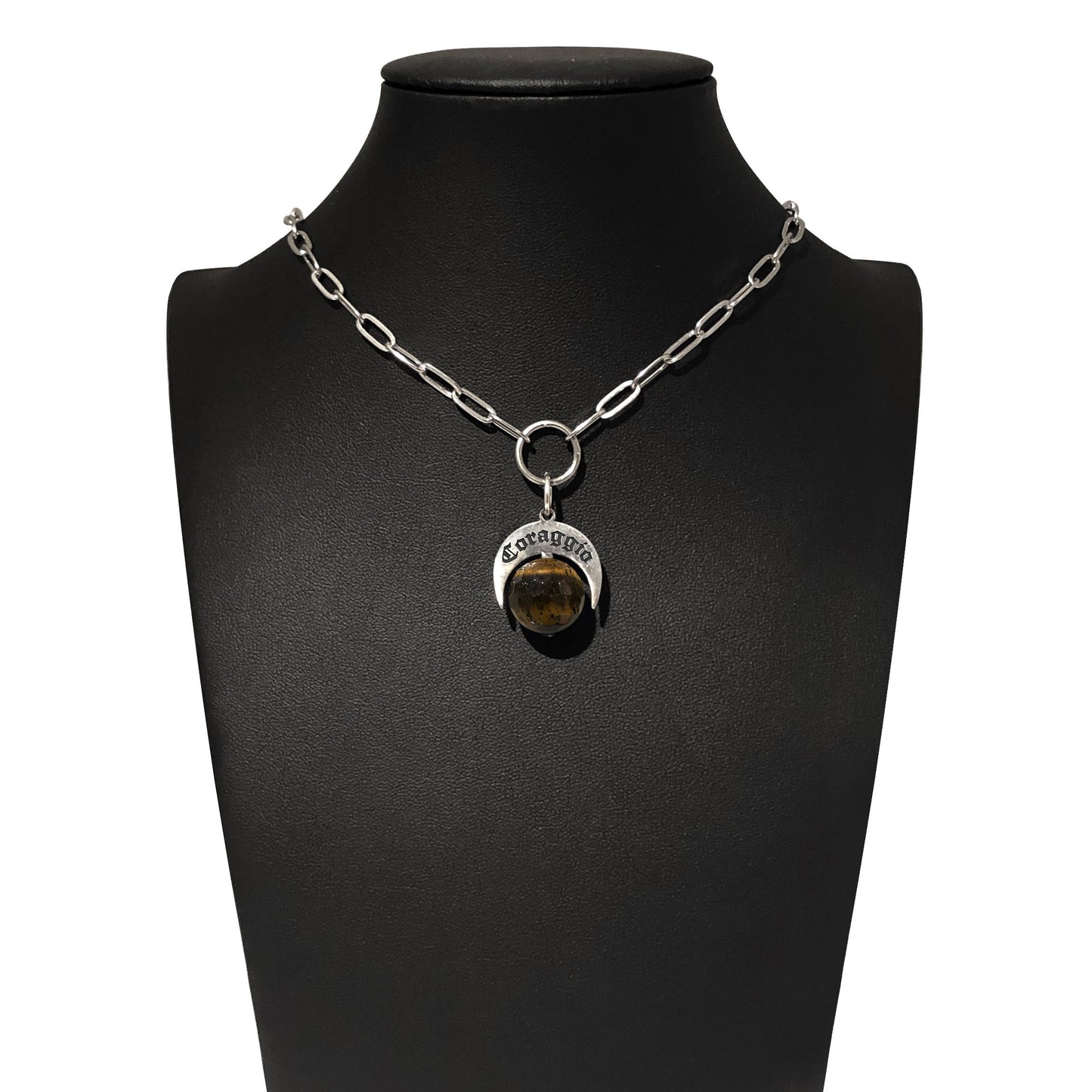 Choker Naja Talismano “Coraggio” Occhio di Tigre