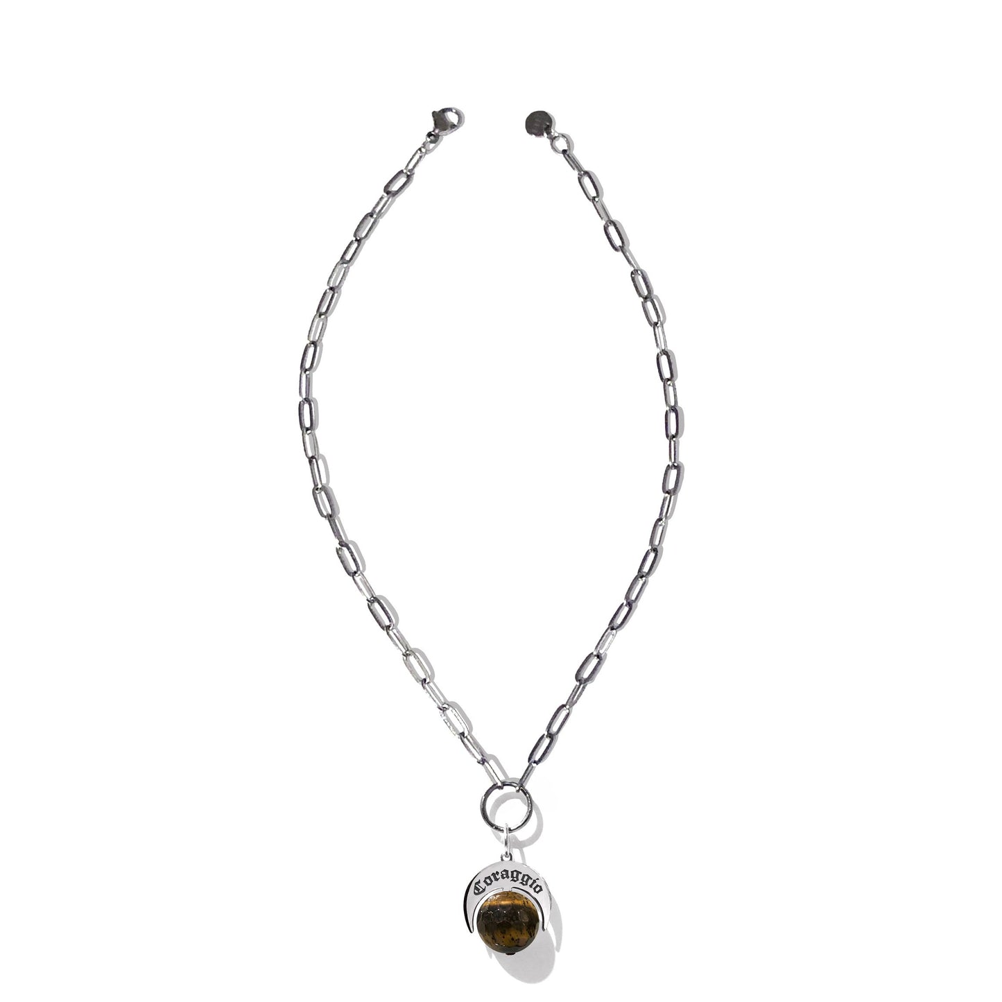 Choker Naja Talismano “Coraggio” Occhio di Tigre