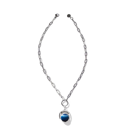 Choker Naja Talismano “Felicità” Agata Blu