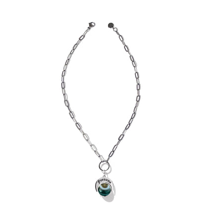 Choker Naja Talismano “Fortuna” Agata Verde