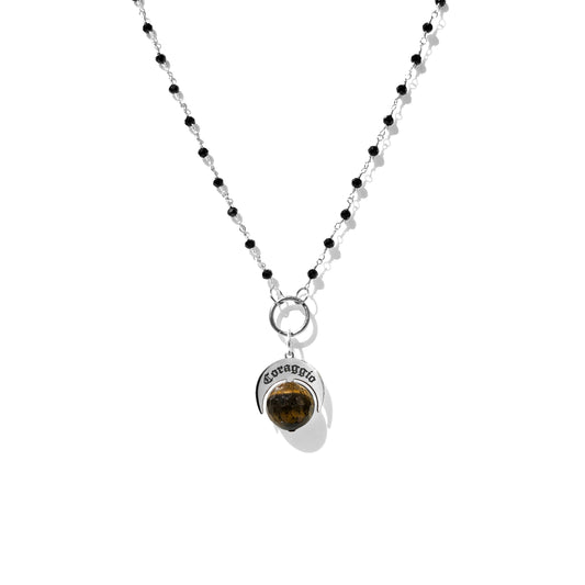 Collana Naja Coraggio Pietra Grande