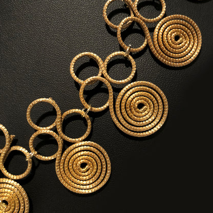 Collana Capim Dourado "Marzia"- spirali di Oro Vegetale