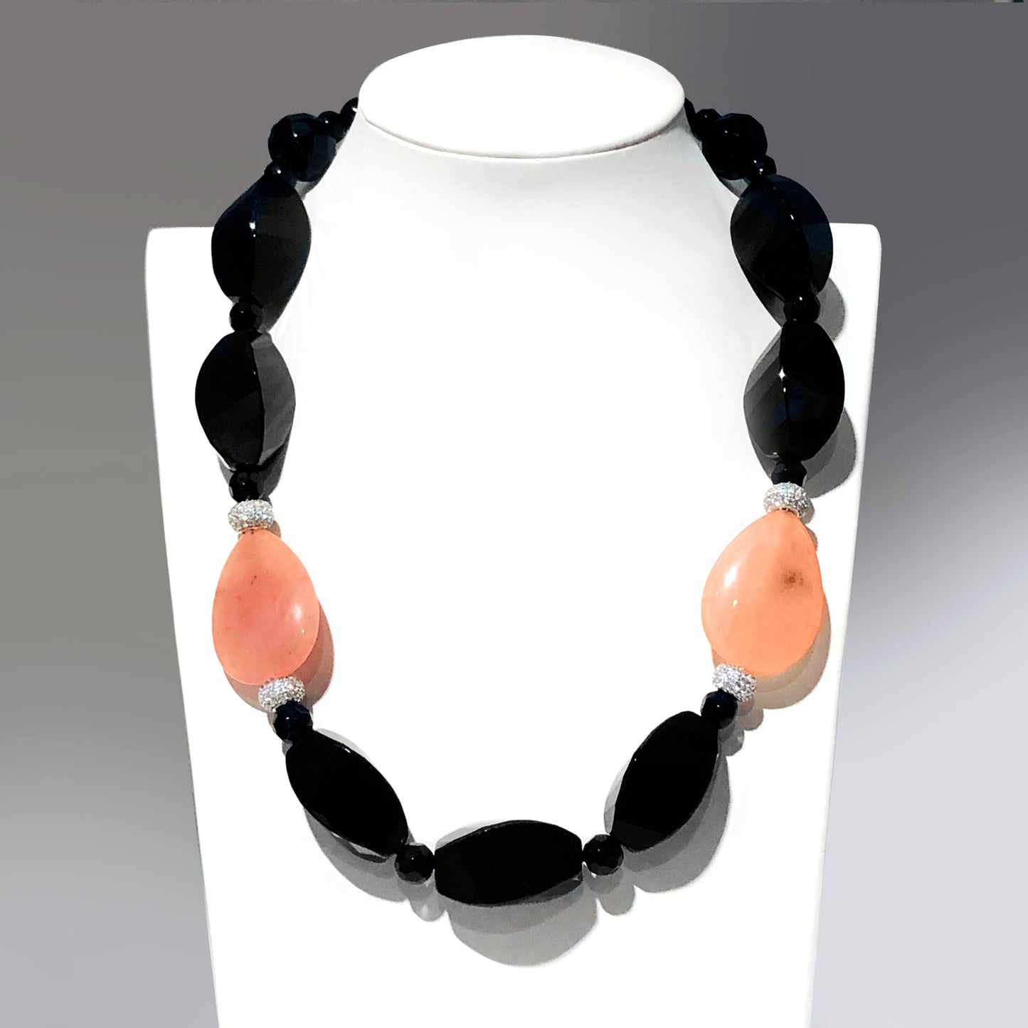 Collana Donna Nera Onice e Giada