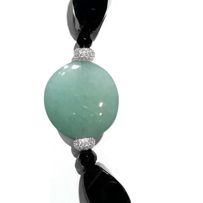 Collana Donna Nera Onice e Giada