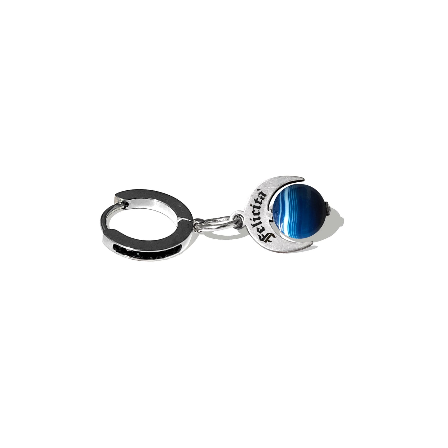 Orecchino Felicità con Pietra Blu
