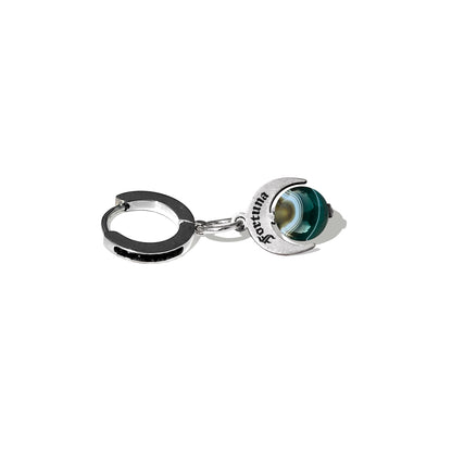 Orecchino Fortuna con Pietra Verde