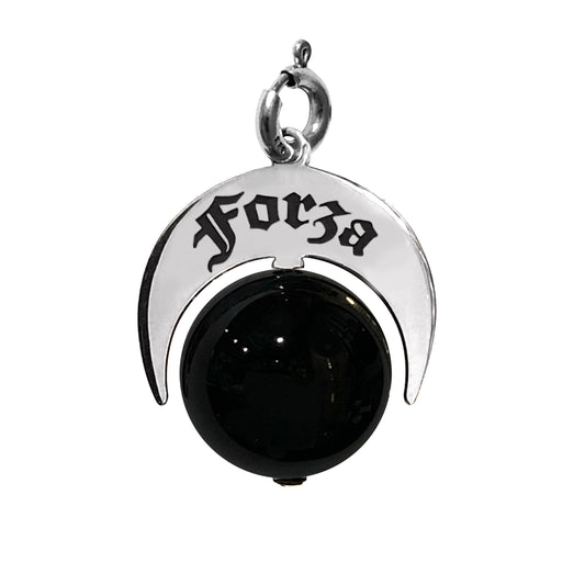 Charm Talismano Forza con Pietra Nera