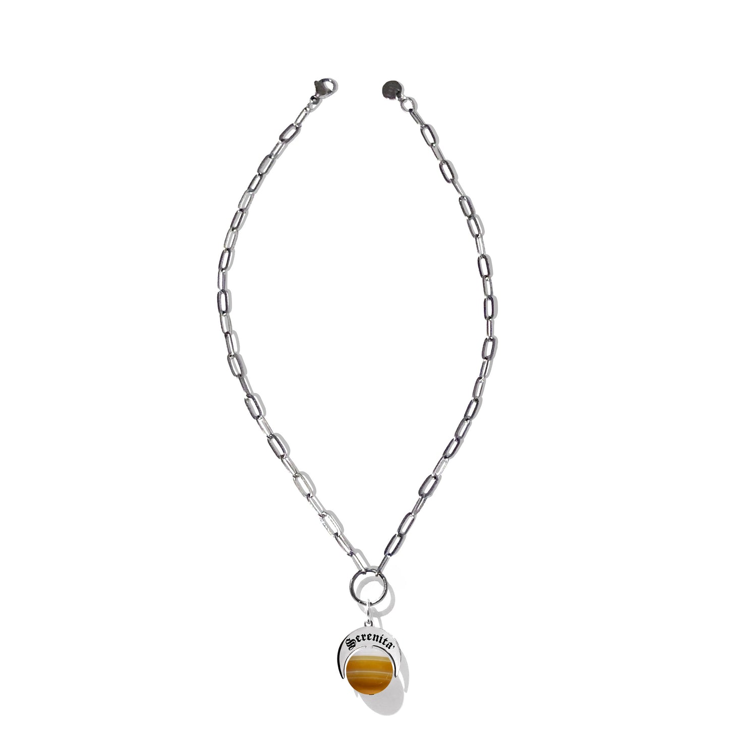 Choker Naja Talismano “Serenità ” Agata Gialla