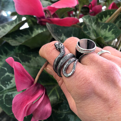 Anello Serpente Acciaio