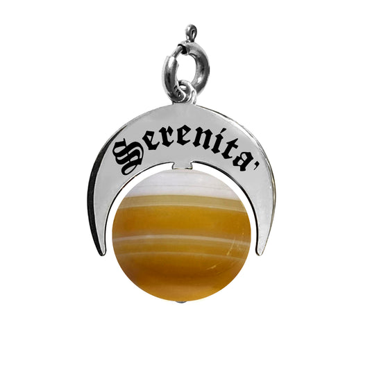 Charm Talismano ”Serenità” con Pietra Gialla